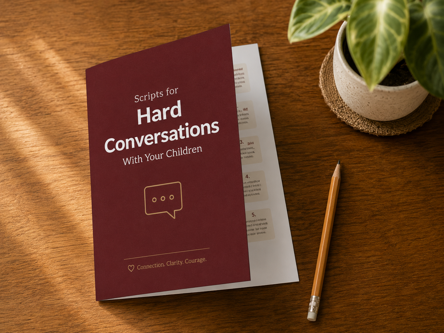 Scripts for Hard Conversations With Your Children mockup